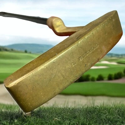 Vintage S. Matsumoto Brass Blade Putter 35.5" Graphite Shaft Poor Grip - Image 1 of 4