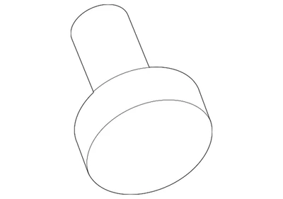 Rebite de painel lateral genuíno Subaru 791017530 - Imagem 1 de 3