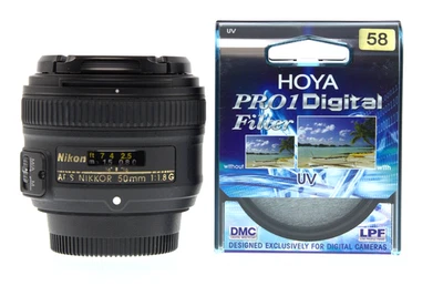 Nikon AF-S NIKKOR 50mm f/1.8G FX Lens - Image 1 of 4