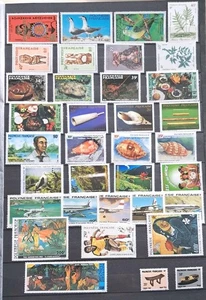 Polynésie Française Joli Lot De 35 Timbres / Neuf**/ De  1979 À 2002 (Côte 110€) - Imagen 1 de 1