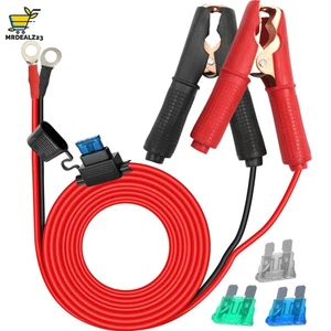 Hualisiji Krokodilklemmen Autobatterie 12V 24V, Batteriekabel Klemmen Mit - Bild 1 von 9