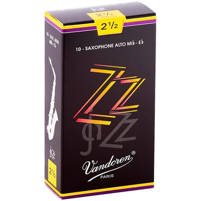 Vandoren ZZ Alto Saxophone Reeds Strength - 2.5, Box of 10 - Image 1 of 2
