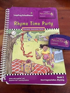 Leap Frog School House Rhyme Time Party Book & Cartridge - Picture 1 of 4