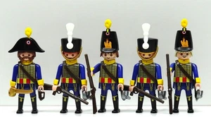 5 x GARDE HUSAR DRAGONER SOLDAT No.1 Playmobil zu Tschakko Napoleonic Custom TOP - Picture 1 of 10