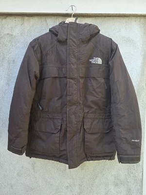 North Face McMurdo Down Parka Jacket Boys  Brown HyVent Hooded - Size Large  - Image 1 of 4