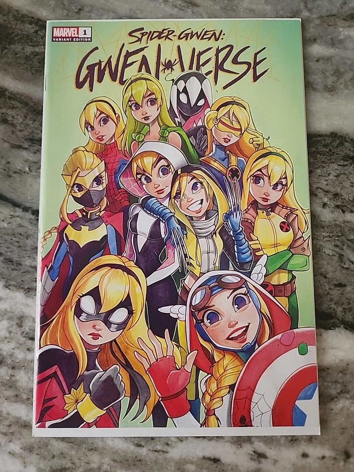Spider-Gwen: Gwenverse #1 The Comic Mint Exclusive Chrissie Zullo Virgin Variant Cover (Marvel Comics May 2022)