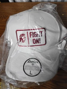 USC Trojans FIGHT ON! ZEPHYR HAT SIZE LARGE STRETCH NEW! - Picture 1 of 2