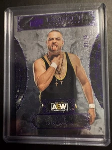 2024 Upper Deck AEW Black Diamond Eddie Kingston Exquisite Purple 07/25 - Picture 1 of 2