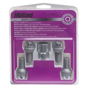 McGard 28028SU SU Locking Wheel Bolt Set M12x1.5 24.1mm Radius 12mm 17mm Hex Lug - Picture 1 of 12