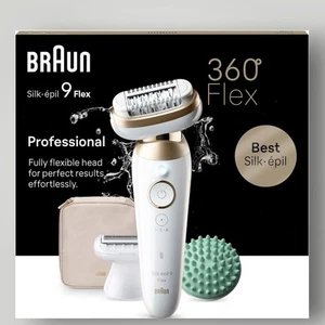 Braun Silk-épil 9-071 3D Flex Epilierer Wet&Dry Weiß/Gold - Bild 1 von 1
