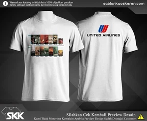 T shirt United Airlines Timetables unisex all size from S to 5XL - Bild 1 von 1