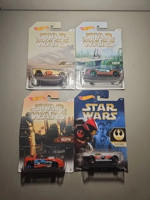 Hot Wheels Star Wars Lot Of 4 Resistance Endor Jakku Bespin Combine Shipping  - Image 1 of 2