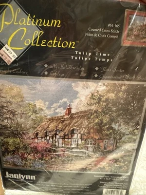 De Colección Janlynn Colección Platino Kit Punto de Cruz Contado #61-165: Tiempo de Tulipán Foto 1 de 4