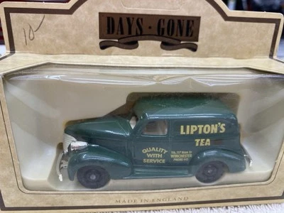 Camión de reparto de té Lledo Days Gone Lipton’s hecho en Inglaterra tamaño de caja a juego  Foto 1 de 2