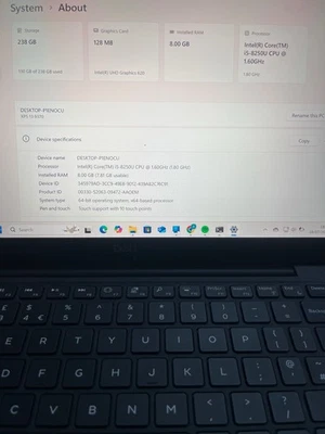 Dell XPS 13 9370 – Intel Core i5, 8GB RAM, 256GB SSD – Excellent Condition - Image 1 of 4