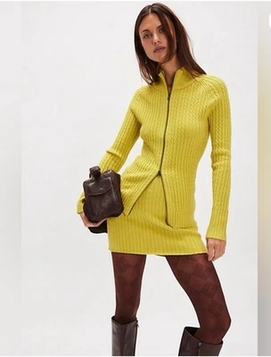 🆕 Conjunto Suéter Mini Falda Free People Eliza Talla Pequeña Foto 1 de 4