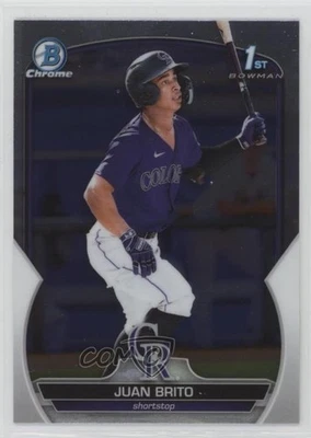 2023 Bowman Chrome Prospects Juan Brito #BCP-77 - Image 1 of 3