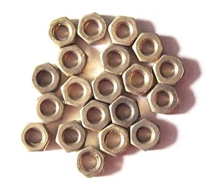 M4 Full Nuts Brass (Qty 20) - Picture 1 of 1