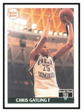 1991-92 Front Row Draft Pick Basketball Japanese Version Chris Gatling #12