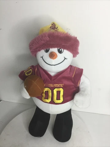 Snowman Plush NFL Arizona State Football Forever Collectibles Christmas Doll Cover