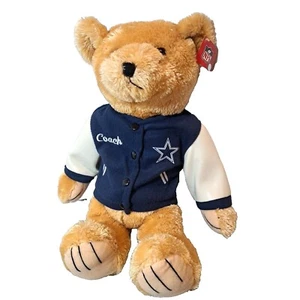NFL Dallas Cowboys Teddy Bear Coach Jacket Plush Stuffed Animal Toy - Picture 1 of 8