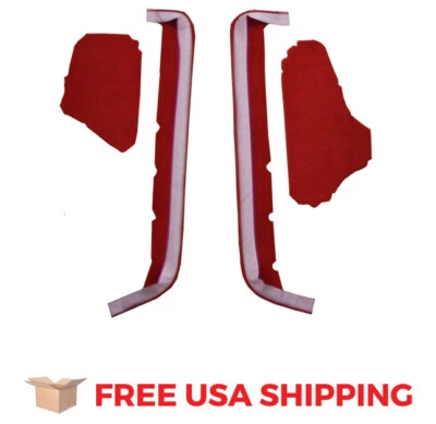 FITS 1990-1993 Chevrolet Corvette Door Panel Inserts 4pc Cutpile Carpet Foto 1 de 3