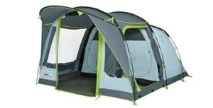 COLEMAN MEADOWOOD 4- 4 PERSON FAMILY BLACKOUT TUNNEL TENT campng leisure 24H - Picture 1 of 5