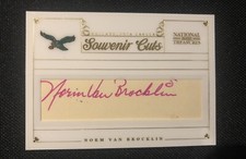 2012 National Treasures NORM VAN BROCKLIN AUTO /5 Legendary Cut Signature SP SSP