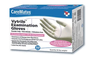 Caremates Vytrile Examination Gloves Powder Free Latex Free Small 50 ct 12 Pack - Picture 1 of 2