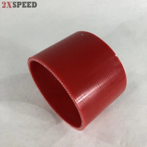 Red 4" To 4" Straight Silicone Hose 102mm Intercooler Coupler 4-Ply - Picture 1 of 8