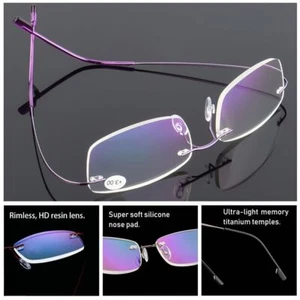 Super elastic frameless presbyopic glasses frame Strength+1.0~+4.0 NEW - Picture 1 of 21