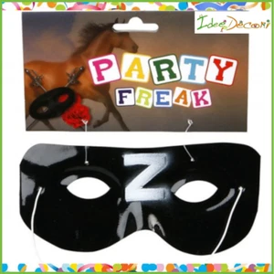 Maschera da Zorro da bambino nero Moschettiere travestimento carnevale festa - Foto 1 di 1