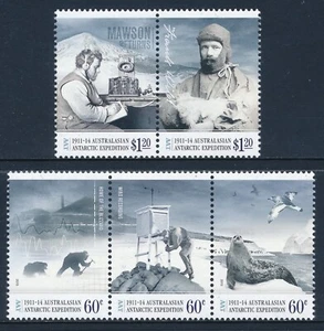 2013 AAT EXPEDITION CENTENARY: DISASTER & ISOLATION SET OF 5 FINE MINT MNH - Bild 1 von 1