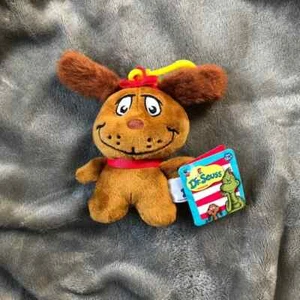 Dr. Seuss The Grinch Max the Dog Plush Keychain New - Picture 1 of 2
