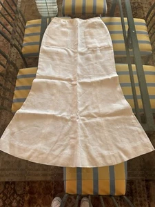 Chanel Vintage Off - White Linen Skirt - Picture 1 of 10