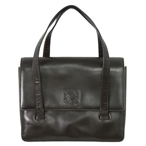 LOEWE Leather Handbag Brown Gold - Picture 1 of 15