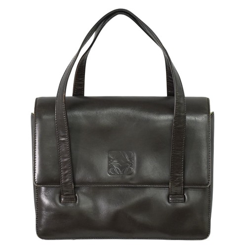 Borsa a mano LOEWE in pelle marrone oro