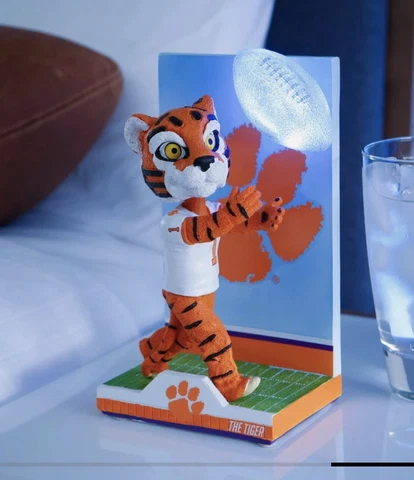 THE TIGER CLEMSON TIGERS MASCOT ACTION POSE LIGHT UP BALL BOBBLE EXCLUSIVE FoCo Cover
