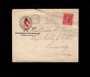Confederate Daughters Chattanooga TN 1903 Shiloh Monument Cover & Letterhead 1g - Picture 1 of 5