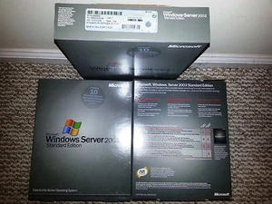 Microsoft Windows Server 2003 Standard, 10 CALs, SKU P73-00003, Full Retail Box - Picture 1 of 1