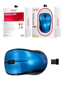 2.4 GHz Wireless Mouse Cordless Mice Optical Scroll Laptop PC Computer USB Black - Picture 1 of 8