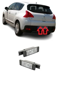 NEW FOR PEUGEOT 3008 2009-2013 2X REAR NUMBER PLATE LIGHT LAMPS PAIR SET - Picture 1 of 3