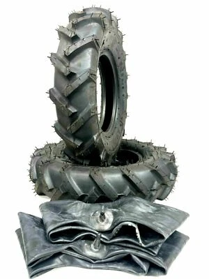 2 6-14 R-1 Bar Lug Tractor Tires w/ Tubes 6x14 Heavy Duty Grip Mud Climb - Image 1 of 4