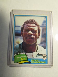 1981 Topps Rickey Henderson #261 