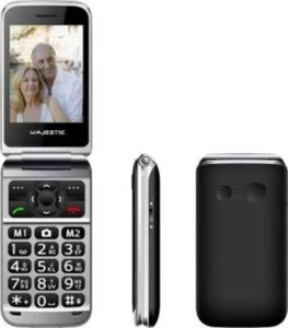 Majestic TLF Sileno 82 SeniorPhone 2.8" Flip Black - Foto 1 di 1