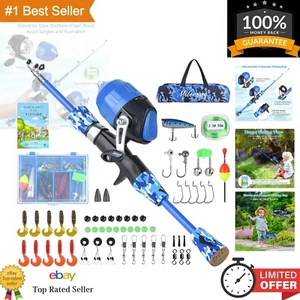 All-in-One Kids Fishing Kit: Portable Telescopic Rod & Reel Combo for Youth - Picture 1 of 9
