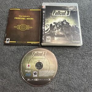 PlayStation 3 PS3 Fallout 3 CIB Complete Black Label COMBINED SHIPPING!