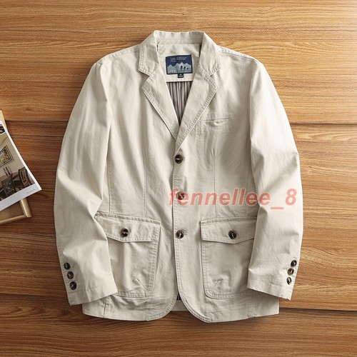 OFF WHITE Giacca tuta retrò uomo giacca sciolta nuova primavera taglia grande puro cotone tuta casual