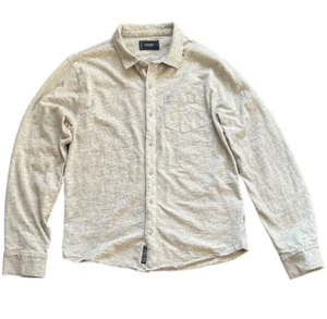 Lucky Brand Los Angeles Mens Gray Long Sleeve Full Button Up Shirt - Picture 1 of 5