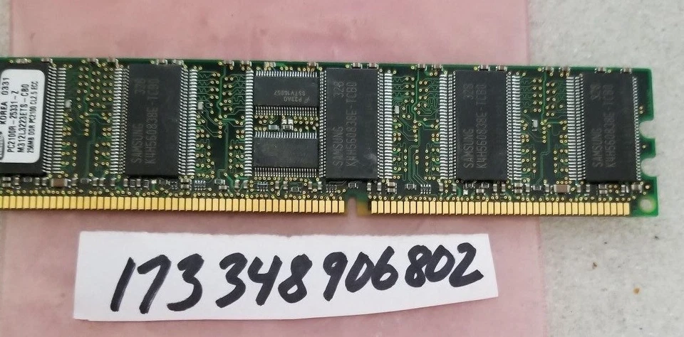256MB DDR 266MHZ PC-2100 184-PIN ECC REGISTERED CL2 DIMM SINGLE RANK MEMORY   - Image 1 of 1